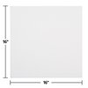 Linen-Like 16" x 16" Linen-Like White Dinner Napkins Flat Pack 1000 PK 125023